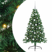 Albero di Natale | Decorazioni natalizie artificiale con luci integrate Verde 120 cm
