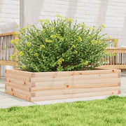 Fioriera da Giardino-Vaso da Esterno 90x60x23 cm in Legno Massello di Pino