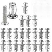 Set di 20 gipspluggi M4 x 20 mm con morsa, gipspluggi per pareti spesse e gips con morsa per materiali sottili