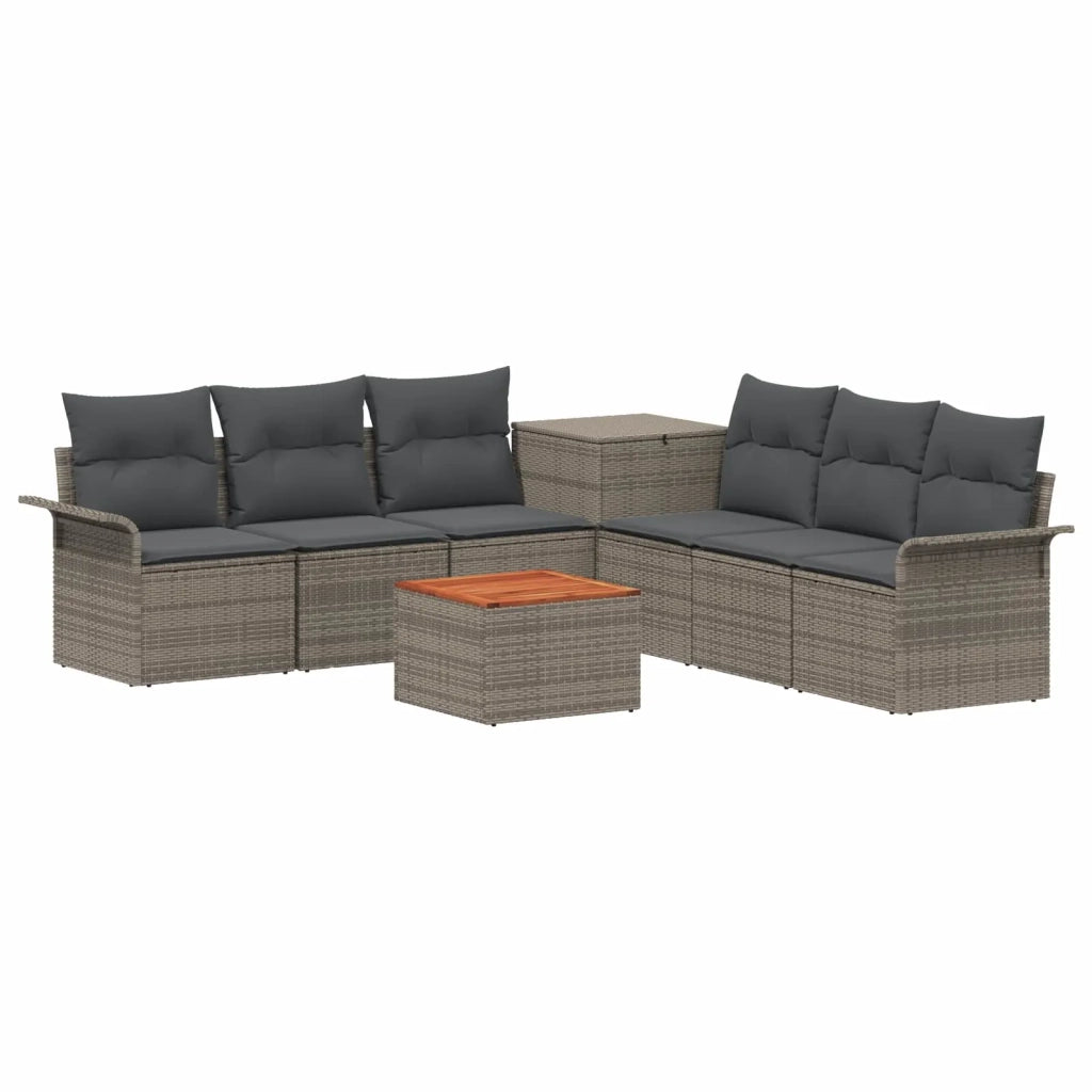 Set di divani 8 pz Grigio e Grigio Scuro 3448010