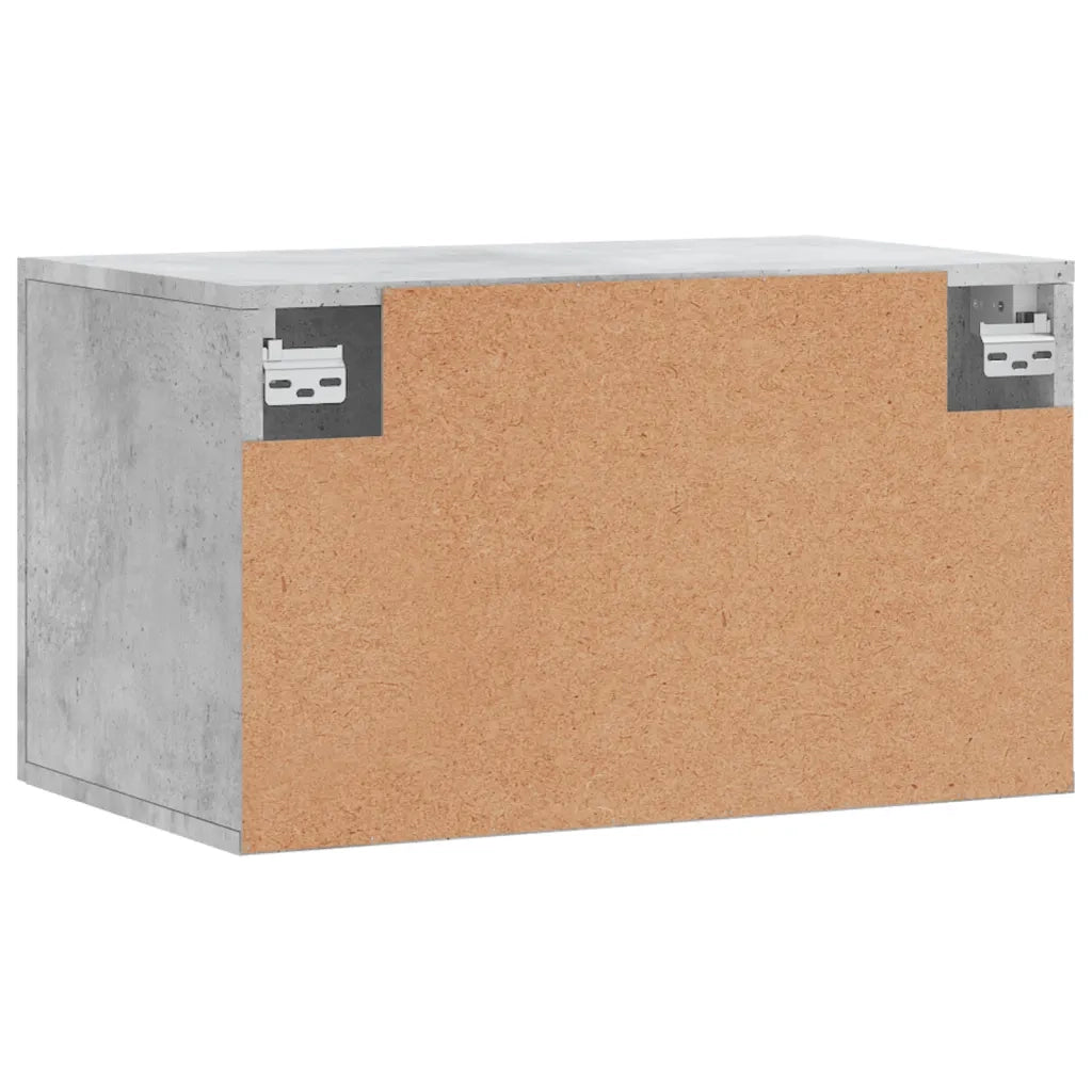 Mobile a Parete Grigio Cemento 60x36,5x35 cm Legno Multistrato 830024