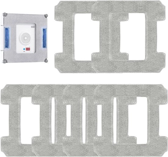 Set di spazzole per finestre robotizzate - Asciugamani microfibra lavabili (Lotto da 3)