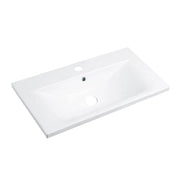 Lavabo consolle da appoggio PLAT840-80 81x46.5x18 cm bianco