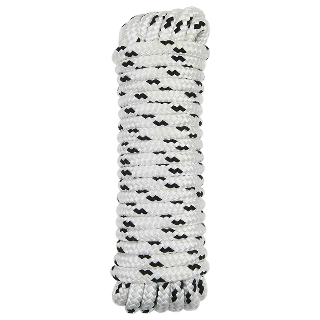 Corda da Barca 15 m 1 Bianco e Nero Poliestere 42029754