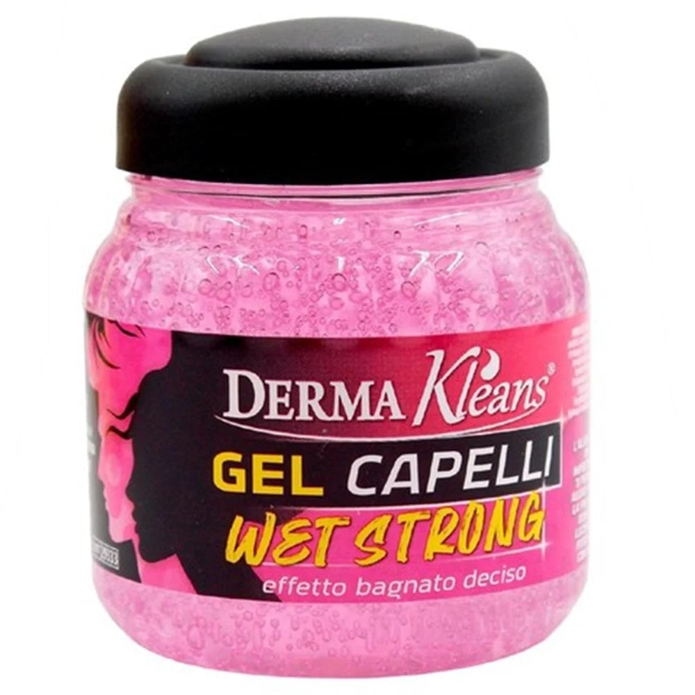 Trade Shop - Set 2pz Vasetto Gel Per Capelli Wet Strong Rosa Styling Effetto Bagnato Deciso 150ml 486274 -