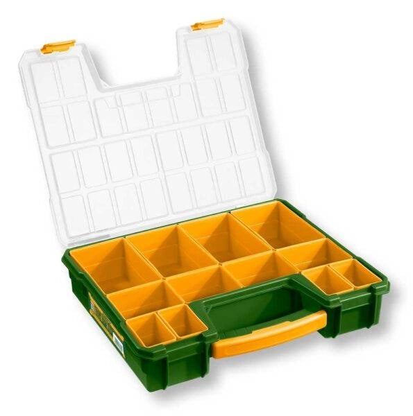 Valigetta Porta Minuterie in Plastica 13.5" con 12 Contenitori Removibili