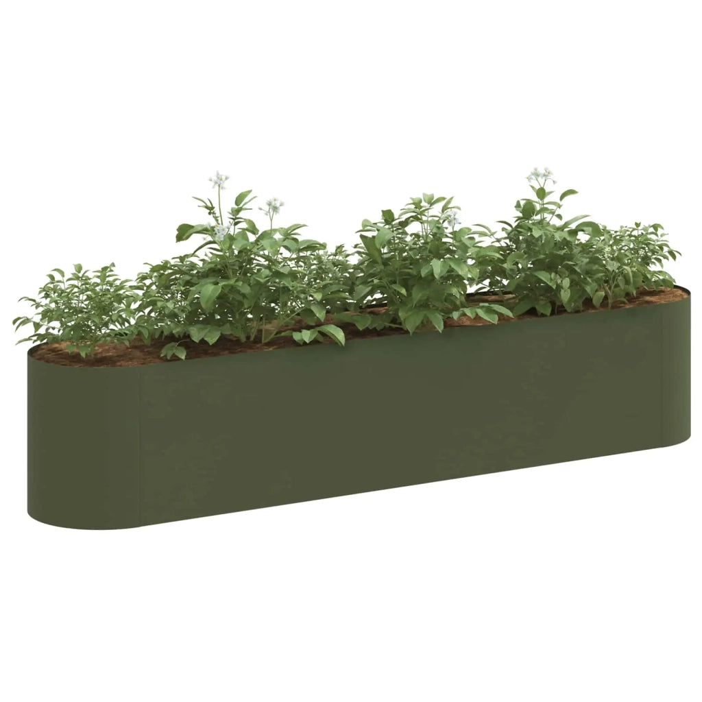 Letto rialzato da giardino Verde Oliva 200 x 40 x 40 cm 8011694