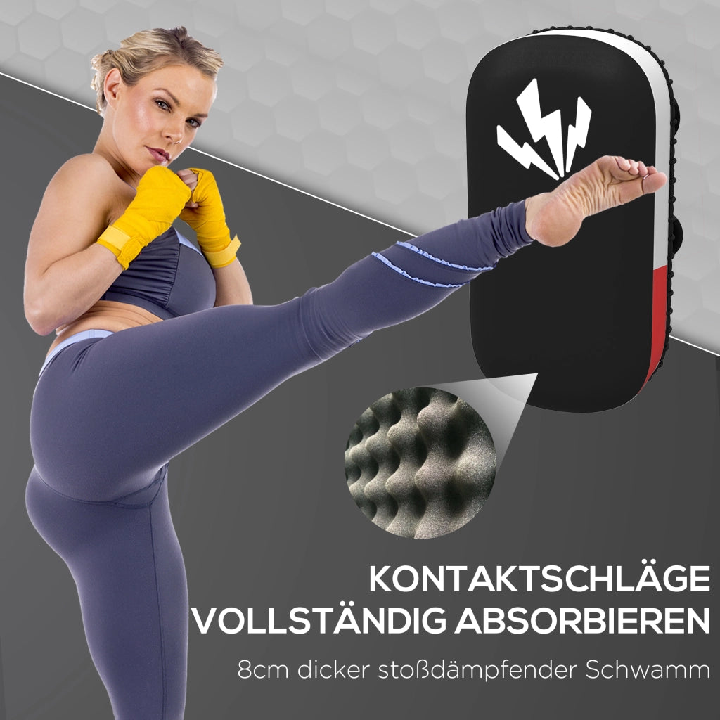 Guanti da allenamento per kickboxing e Muay Thai, con rivestimento in similpelle, ideali per allenamento e fitness.