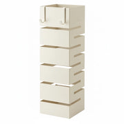 Portaombrelli Per Interno Esterno In Acciaio Zincato Con Vaschetta Scolapioggia Due Ganci Removibili Struttura Robusta Base Antiscivolo Design Moderno 49 X 15 5 X 15 5 Cm Bianco