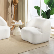 POLTRONA Curva 81x82x73,5 cm Crema in poliestere