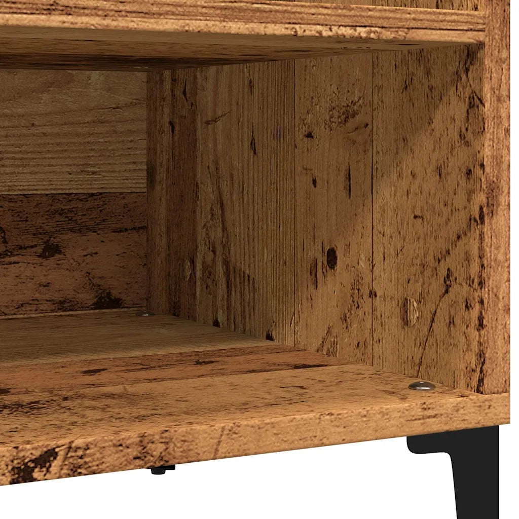 Mobile Porta Dischi Legno Antico 84,5x38x48cm Legno Multistrato 857165