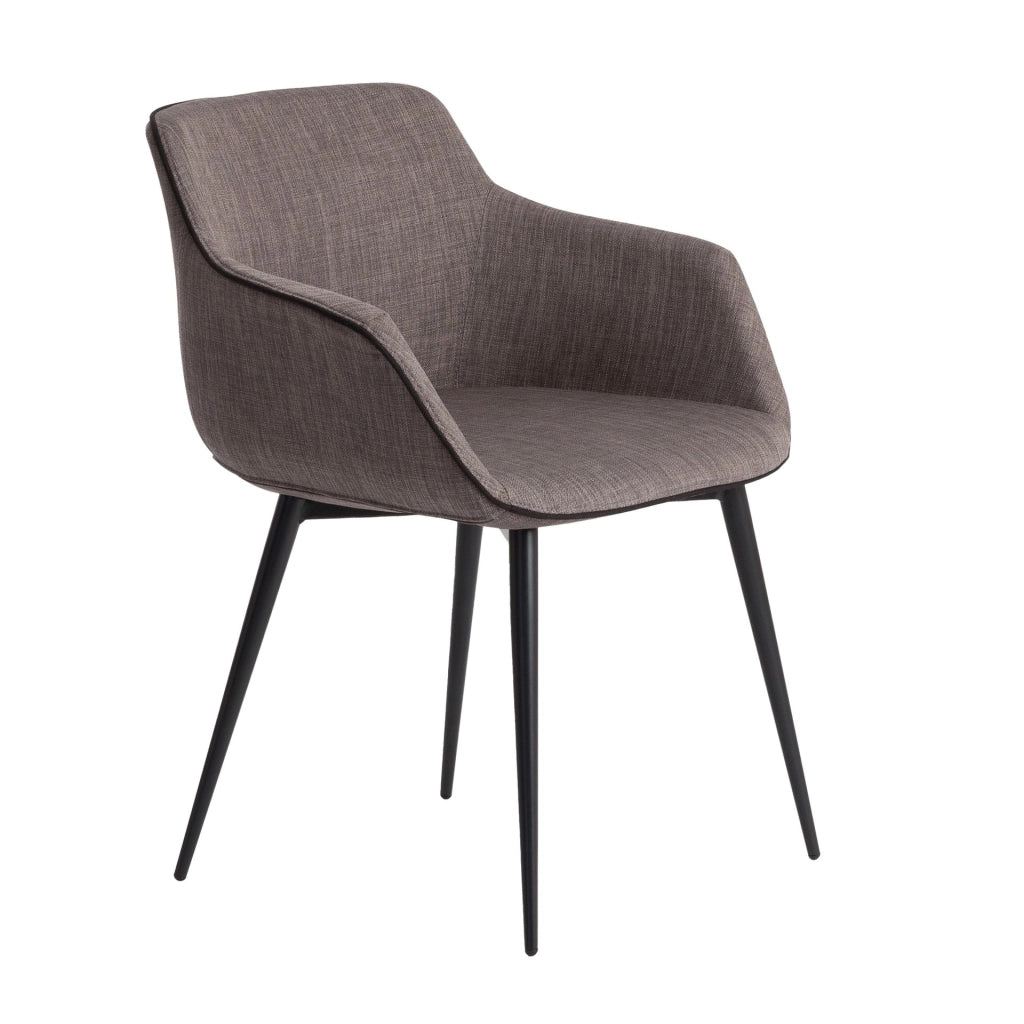 Sedia in tessuto grigio scuro