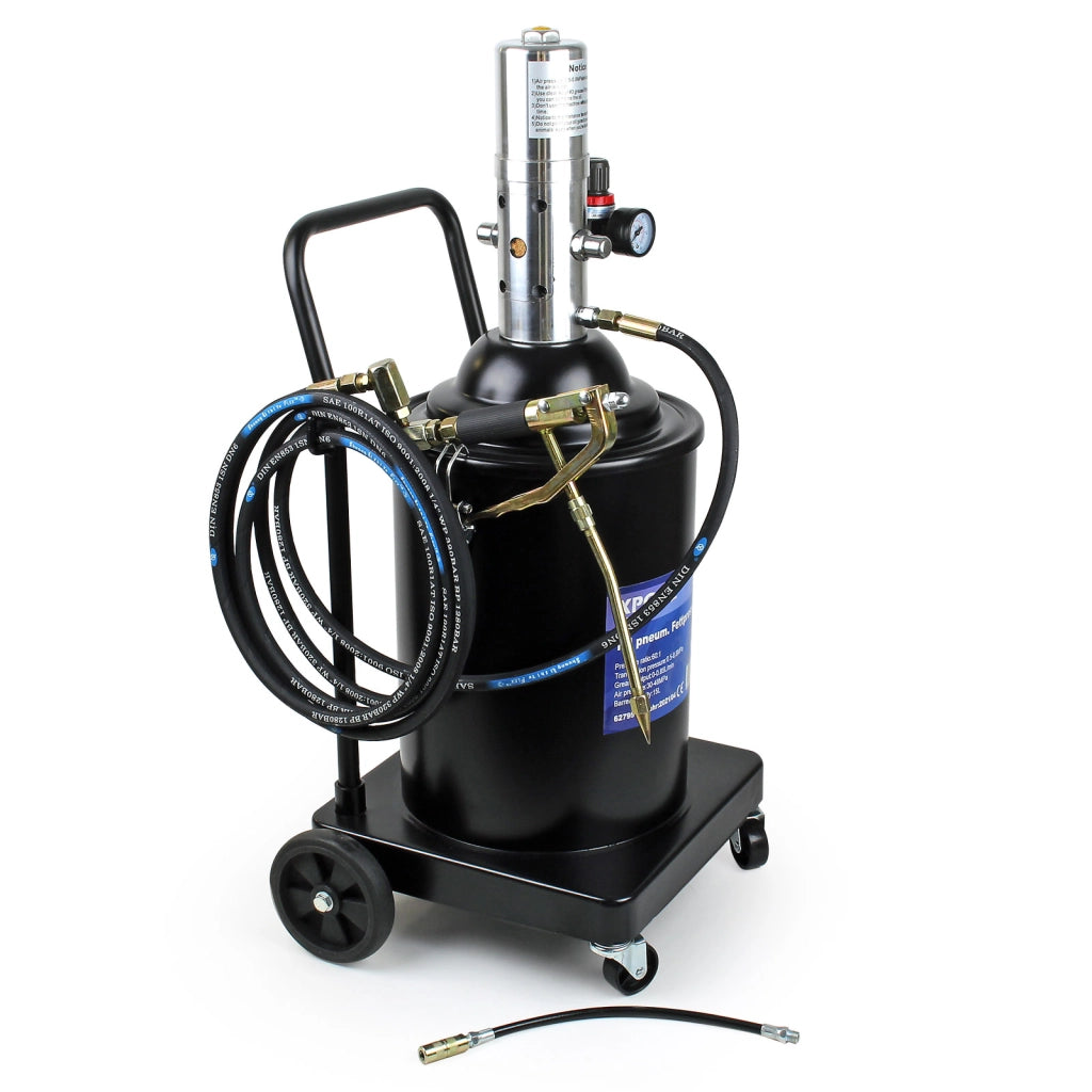 Ingrassatore ad aria compressa professionale 15l per lubrificazione su auto e macchinari