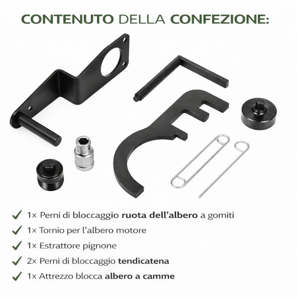 Kit Messa in Fase Motore BMW N47 per Distribuzione a Catena Diesel 2.0 Serie 1 3 5 X GS1753A