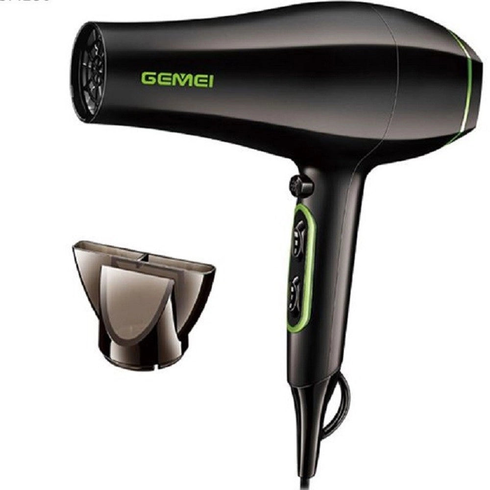Trade Shop - Asciugacapelli Professionale Motore Cc 2200w Salone Ugello Concentratore Gm-130 -