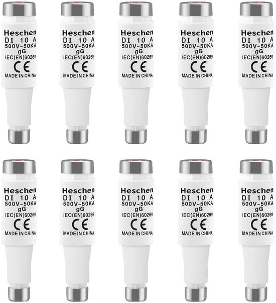 Kit di disconnessione ceramica per protezione cavi - 10A 500VAC - 10 pezzi - Disconnessione ceramica - Adatto per protezione cavi - TI-tipo