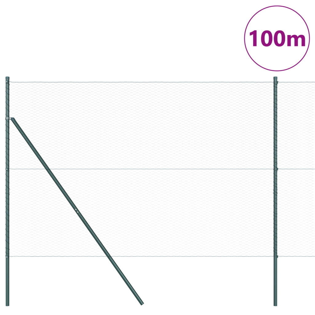 Recinzione Esagonale  Grigia 1.5x100 m in Acciaio