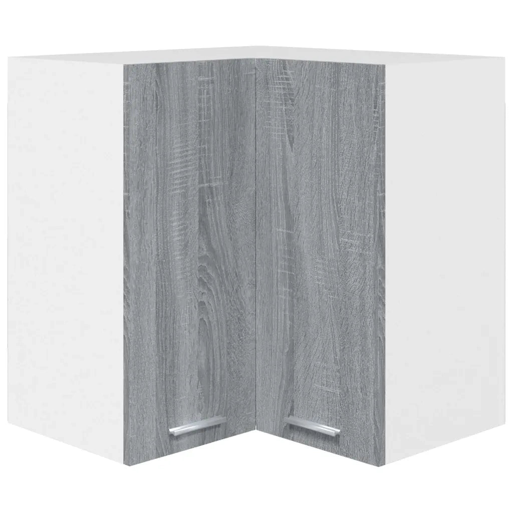 Mobile Pensile Angolo Grigio Sonoma 57x57x60 Legno Multistrato cod mxl 64347