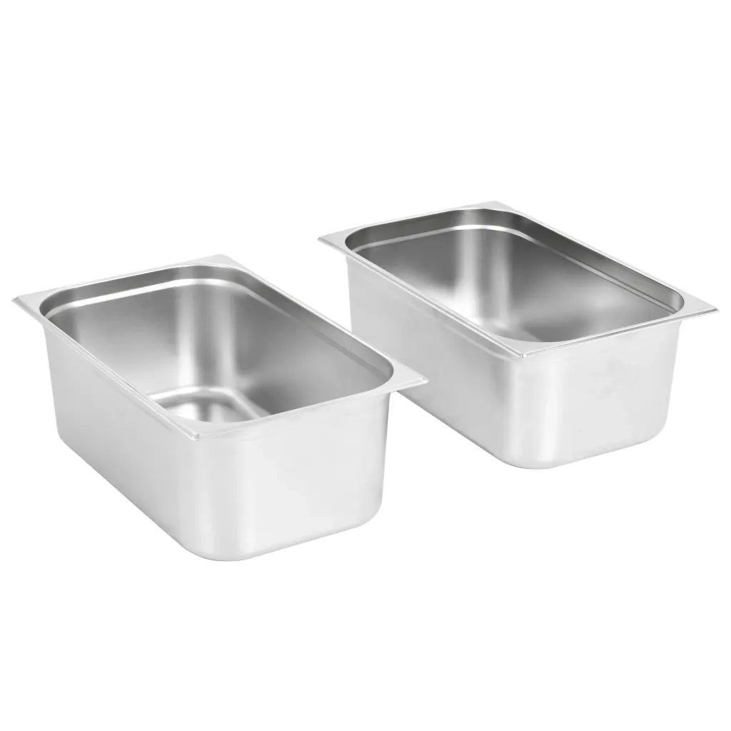 Contenitori Gastronorm 2 pz GN 1/1 200 mm in Acciaio Inox  cod mxl 64111