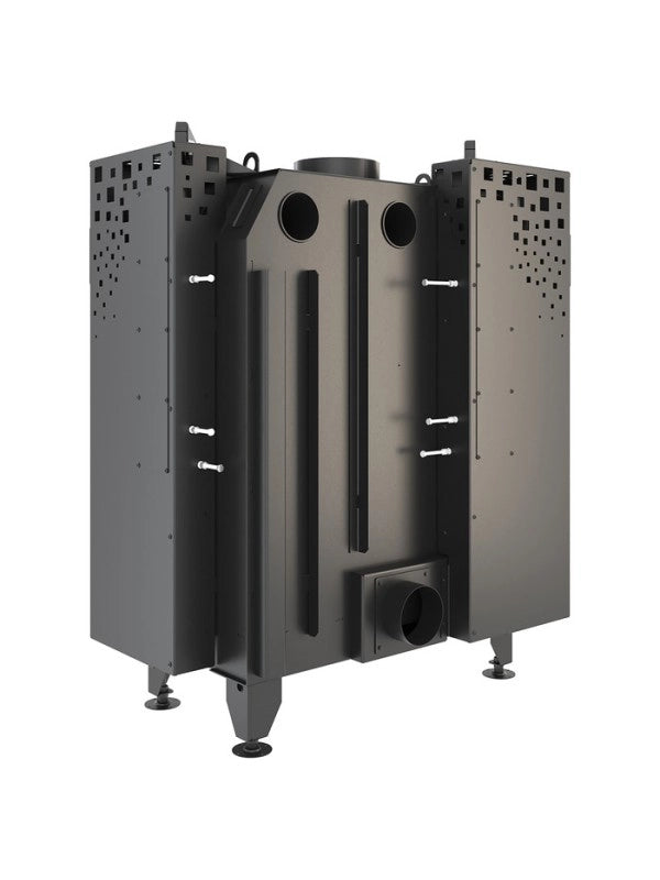 Caminetto ad angolo Nero Inserto Apertura sinistra Energy Up 85x50x47 (17,0 kW) ECO