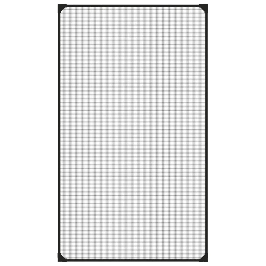 Zanzariera Magnetica per Finestre Antracite 80x140 cm 153848