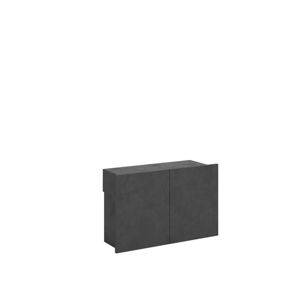 Panca Allungabile Inferiore 72-300x26x45 cm Evolve Antracite Spatolato