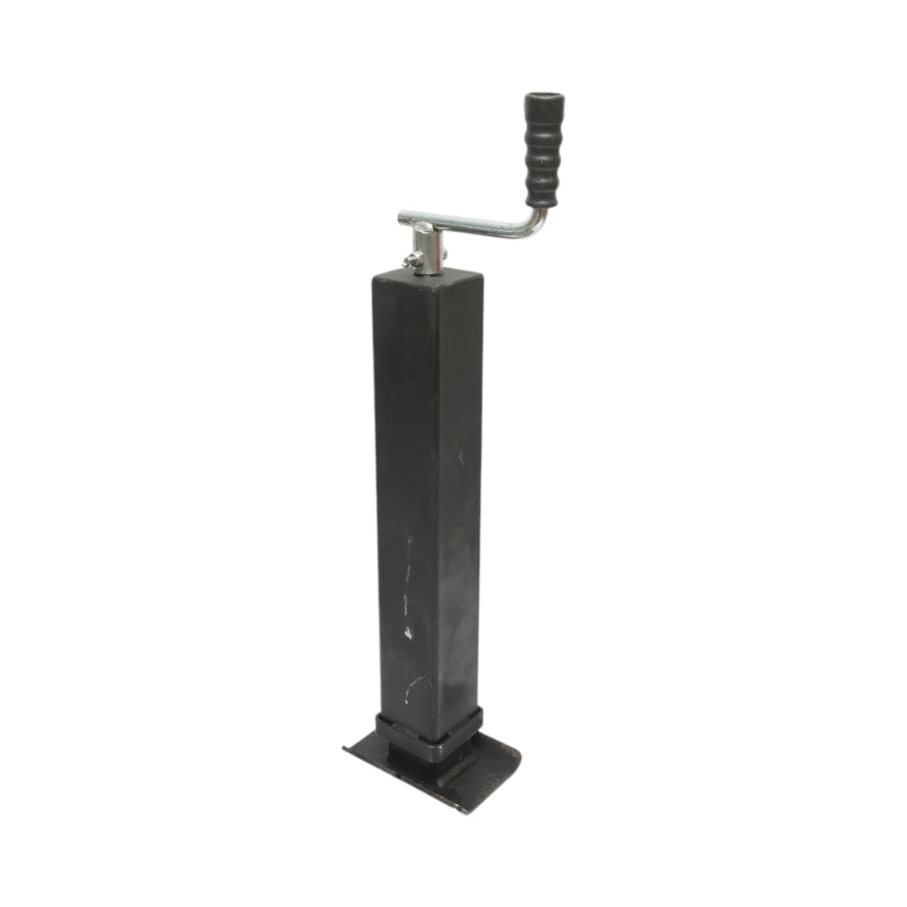 Piede di supporto per rimorchio regolabile con manovella, 58 cm, fissaggio laterale, carico massimo 4000 kg