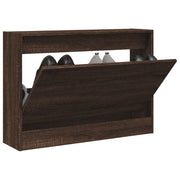 Scarpiera-Scaffale per scarpe Rovere Marrone 80x21x57 cm in Legno Multistrato