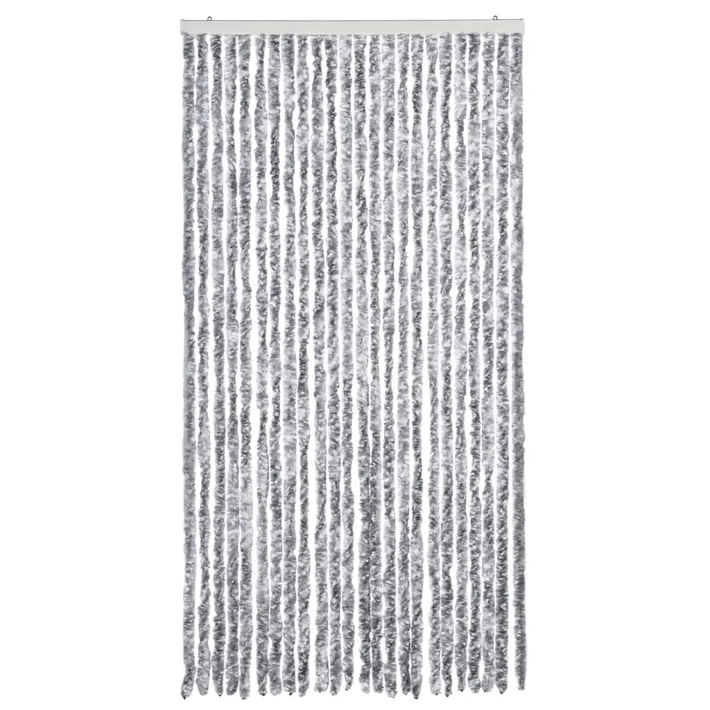 Zanzariera Bianco e Grigio 100x220 cm Ciniglia CFW3241320