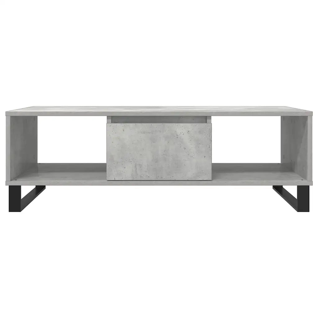 vidaXL Tavolino Salotto Grigio Cemento 104x60x35 cm Legno Multistrato