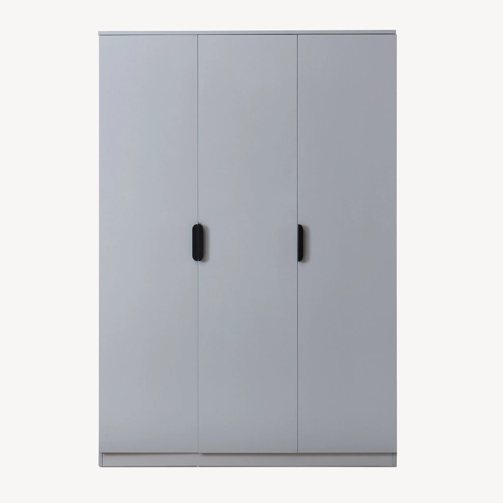Armadio Guardaroba Eiselfing con 4 Scomparti 176 x 120 x 52 cm Grigio [en.casa]