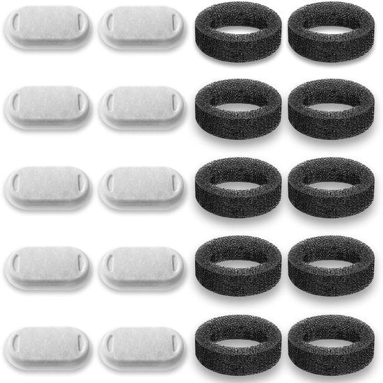Set di 10 filtri di sostituzione compatibili con la fonte per gatti Tomxcute GIOTOHUN di 108 oz/3,2 l con materiale in acciaio inossidabile