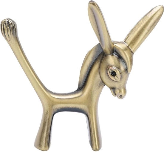 Supporto per anello - Stile Nostalgico Retro - Mini Anello in Acciaio - Stile Classico Supporto per Anelli.
