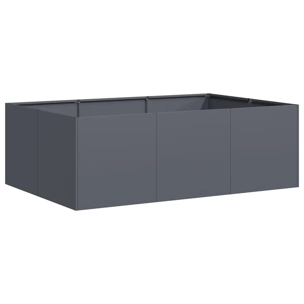 Fioriera Antracite 120x80x40 cm in Acciaio 860747