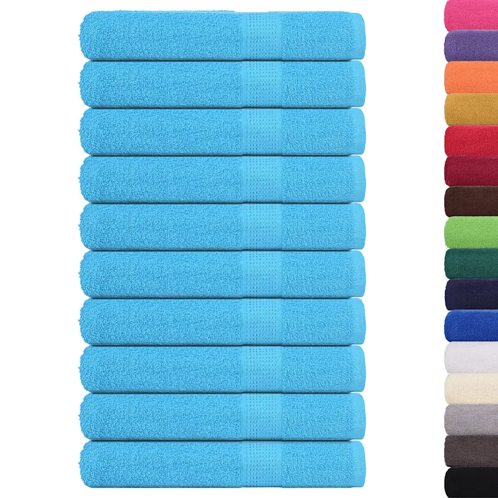 Asciugamani FROGN 10 pz | Teli per bagno Turchese 100x200 cm 360 g/m2
