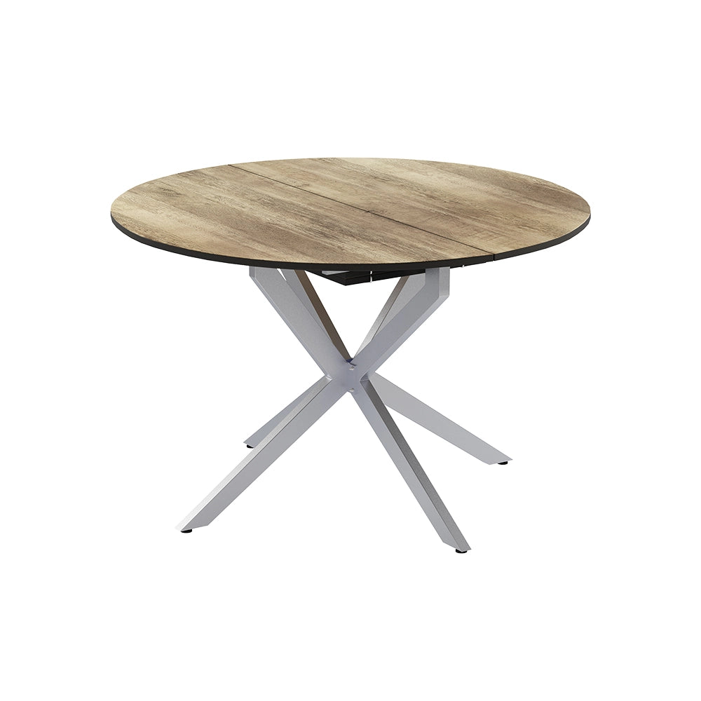 Vicco tavolo da pranzo allungabile Rovere rustico/grigio 120 x 76.5 cm Estensibile