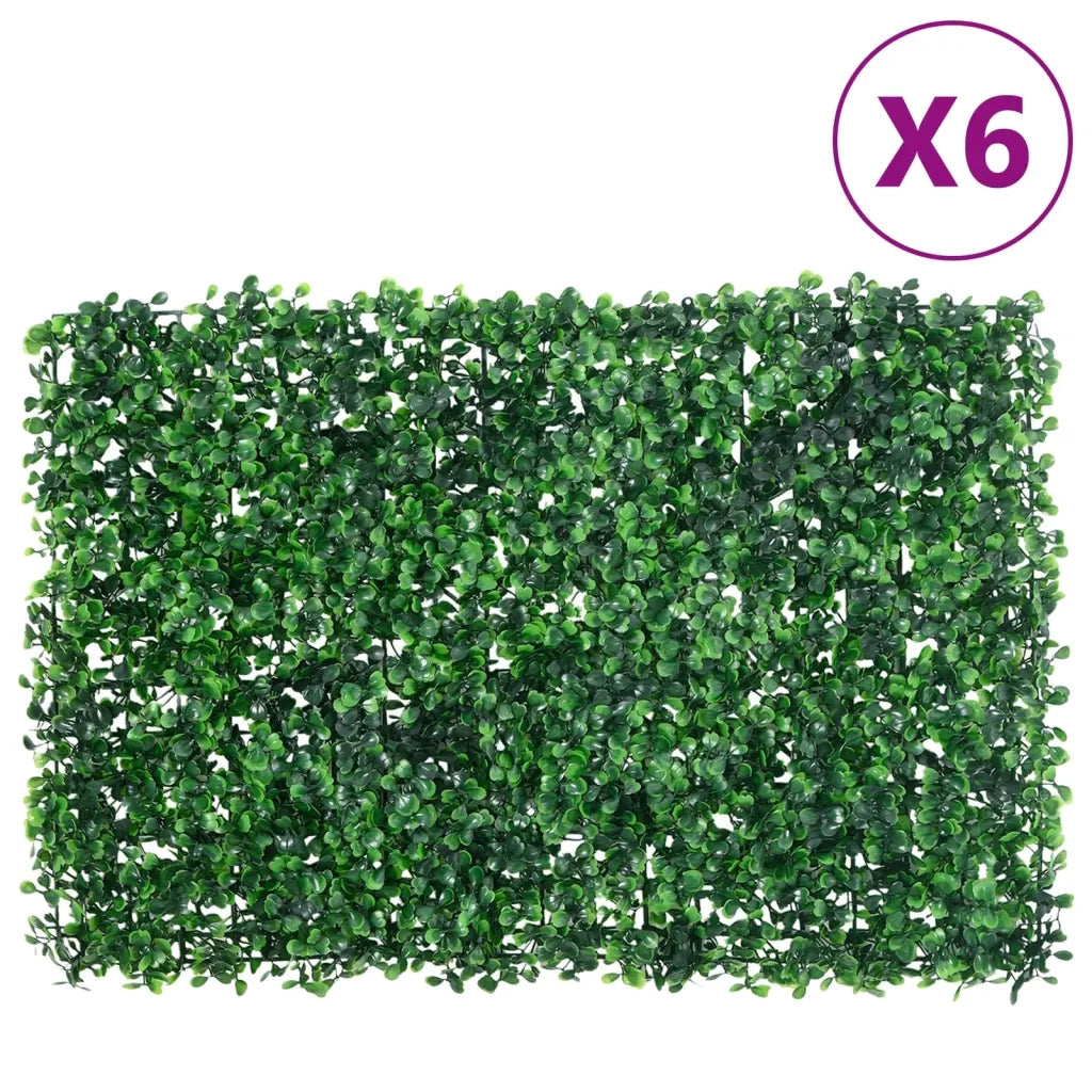 Â Recinzione Foglie Arbusti ArtificialiÂ 6 pz Verde 40x60 cmcod mxl 92066