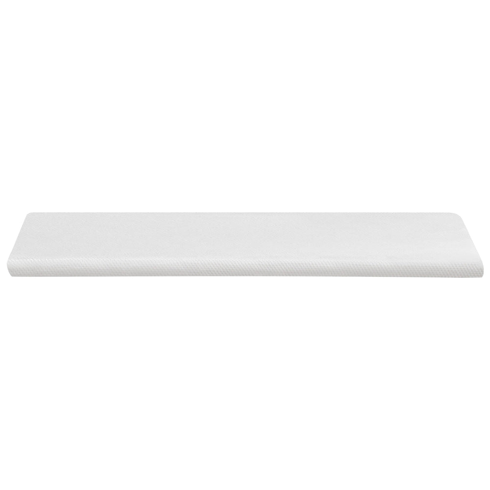 Coprimaterasso in schiuma bianca 90 x 200 cm comfort morbidezza