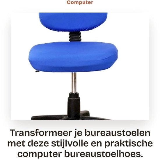 Set di 2 Hoesi per Sedia in Gomma Elastica - Anti-Stoffa - Indebolli l'Aria - Adatto per Ufficio/Casa - Hoesi per Sedia