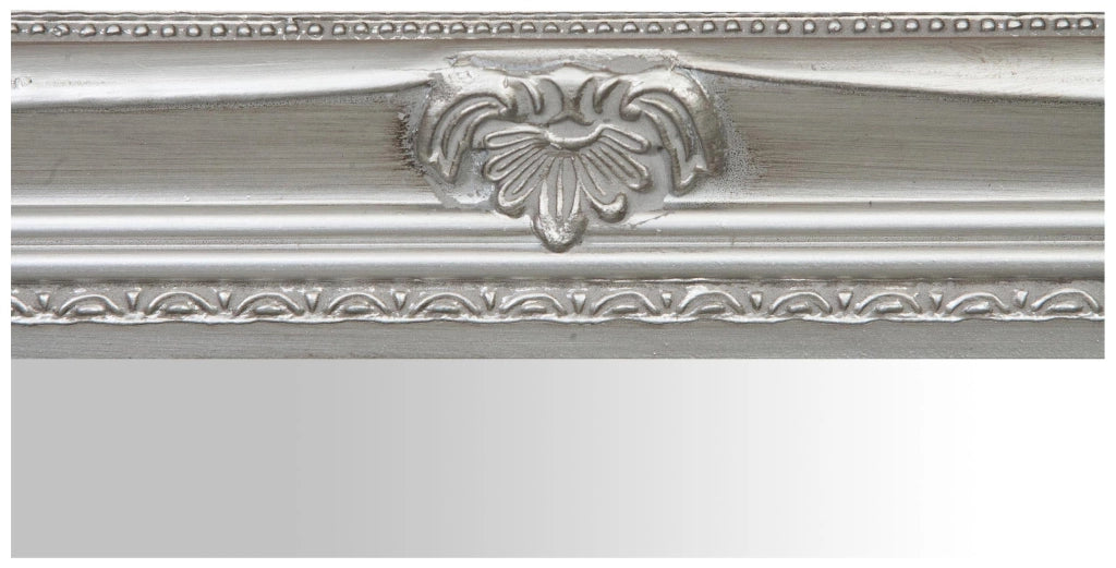 Biscottini Specchiera da appendere verticale/orizzontale L72xPR4xH132 cm finitura foglia argento anticato.