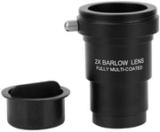 Obiettivo Telescopio 2x - M42 x 0.75 - 1.25 Pollici - Ottica di Alta Qualità - Metallo Robusto - Dimensioni Compresse 4,3 x 4,3 x 6,3 cm