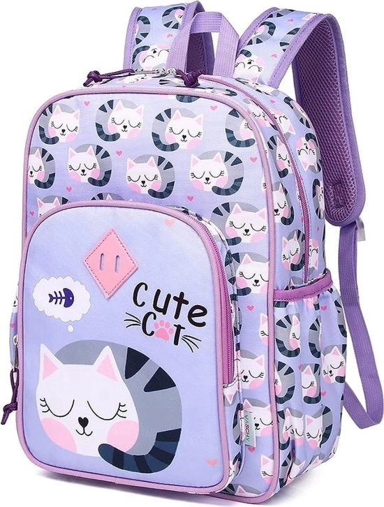 Zak per bambino, 11,5L zaino leggero per bambina, borsa per bambini impermeabile con cintura riflettente, zaino per bambini con tasche elastiche per la scuola materna