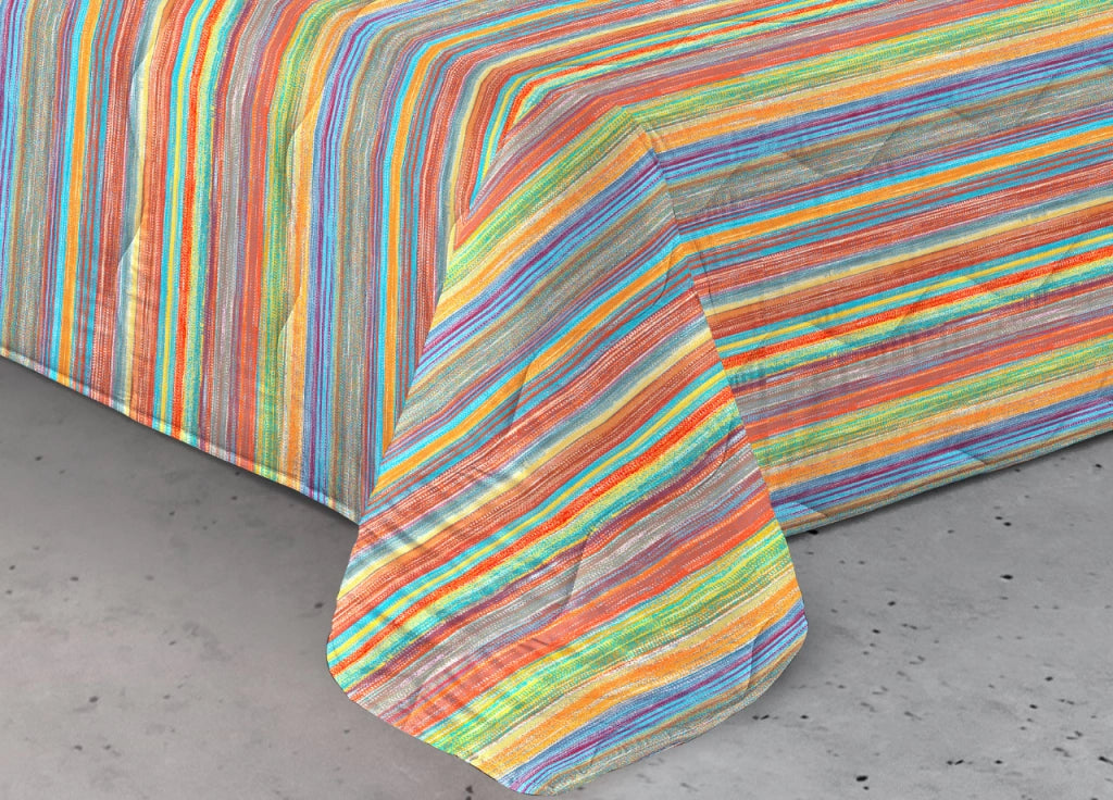 Trapunta Piumone Letto Invernale Imbottita 300gr Scaldanotti Vienna - 1 Piazza - Multicolor