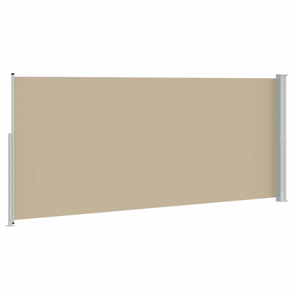 Tenda laterale retrattile Beige 600 x 200 cm Poliestere 42035378