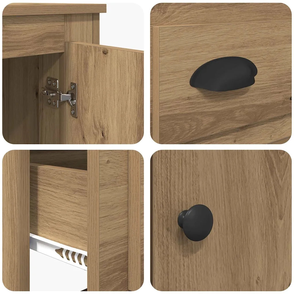 Credenza con cassetto Rovere artigianale 60 x 35,5 x 103,5 cm 881388
