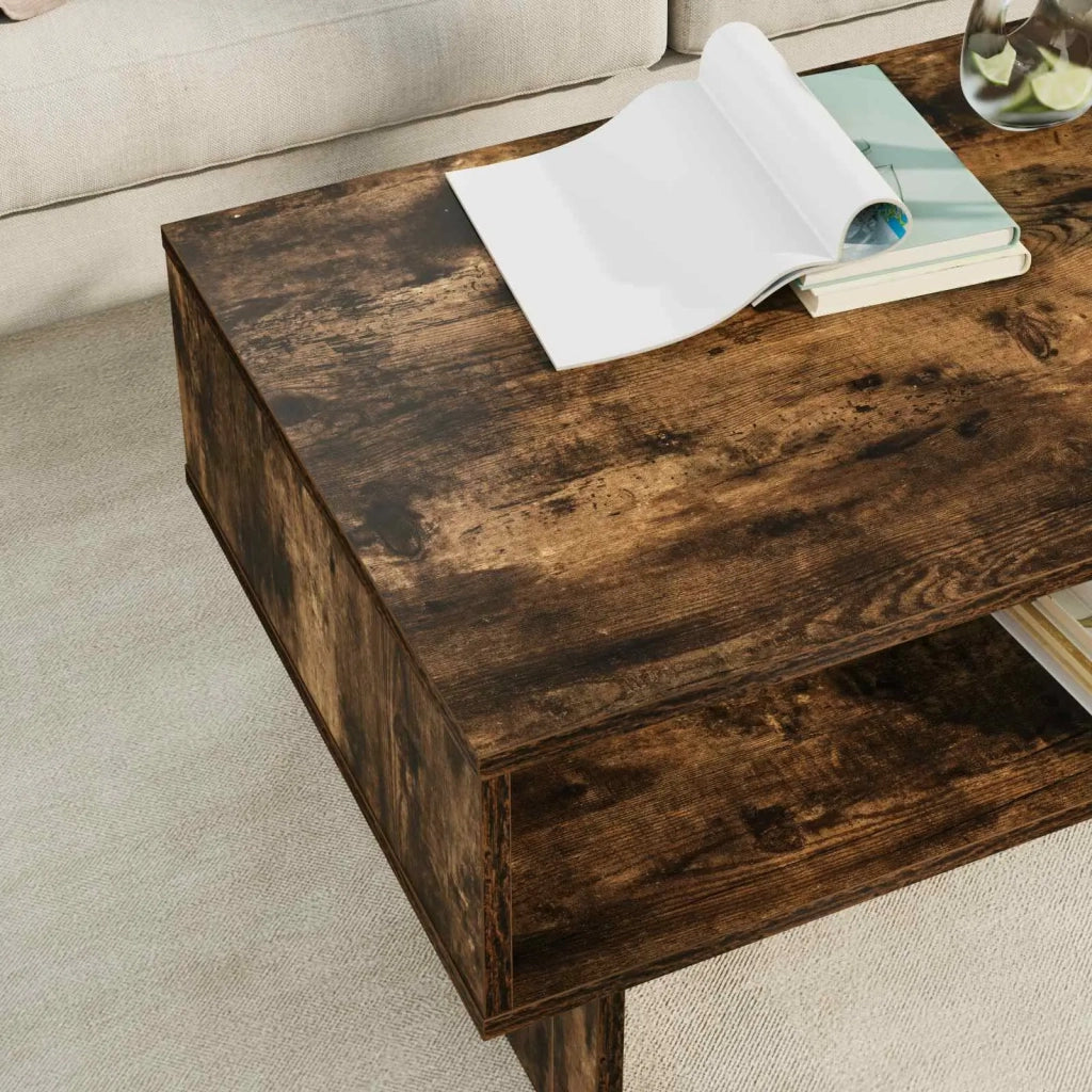 Tavolino da salotto Rovere fumé 80 x 46 x 35 cm 8000224