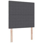 Testiera | Testata Grigio scuro 100 cm Tessuto in Cords