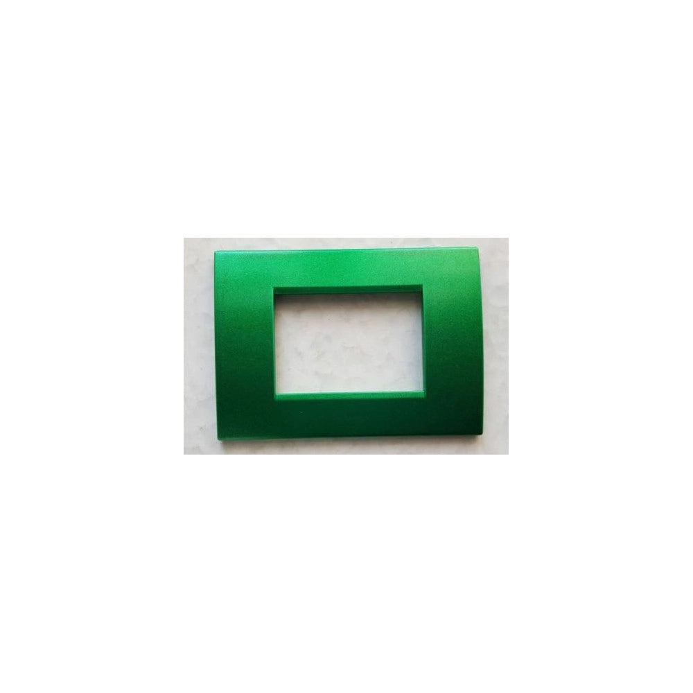 Trade Shop - Placchette Placche In Abs Per Serie Matix Bticino Compatibile 3 4 6 Moduli Color - Verde -6 Fori     -