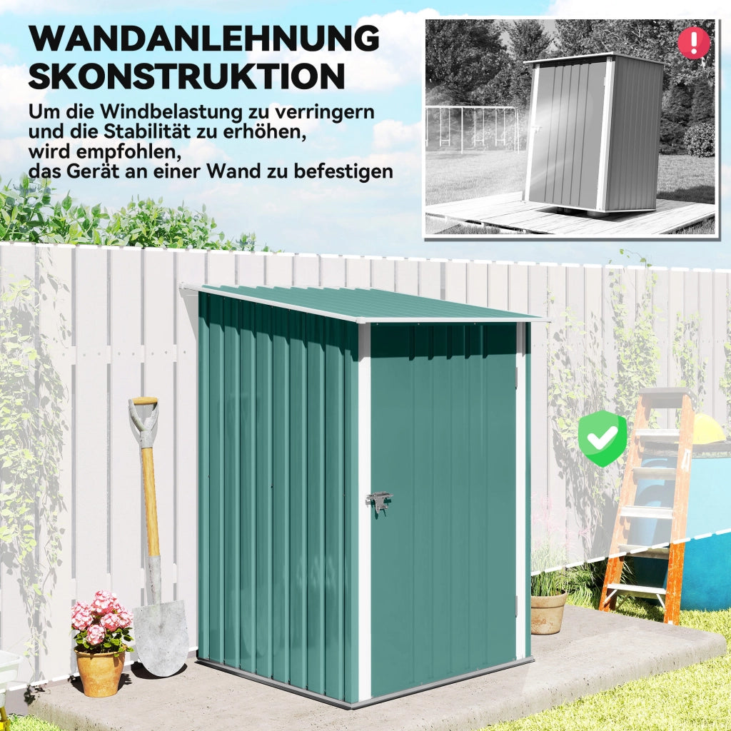 Casetta Giardino in Metallo ¨C Minimal ¨C Verde 100x103x160 cm
