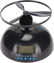 ONF3 - Alarmando volante - Orologio digitale per camera da letto - Elicottero chopper - Nero - Orologio a elica - Per sonni pesanti